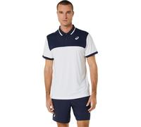 Polo Hommes Asics Court Blanc Bleu