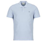 Polo Gant Shield à manches courtes bleu clair - L