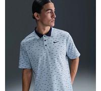 Polo Hommes Nike Dri-Fit Tour Micro Print Light Armory Blue/Black S košile