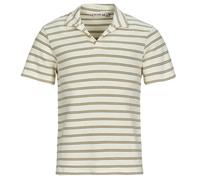Vêtements Only & Sons ONSIAN REG STRIPE STRUCT SS RESORT POLO pour Accessoires S Beige