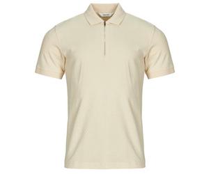 Polo hommes Selected SLHISAAC ZIP Beige EU M