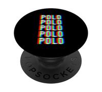 Polo Horse Retro Polo Player Sport Cheval PopSockets PopGrip Adhésif