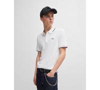 Polo HUGO Contrast Color manche courte blanc - M