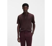 HUGO Polo en coton haut de gamme aux finitions contrastantes - Style Dalumo, 50553045 Marron foncé XL