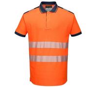 Polo Hv Pw3 Couleur : Orange/noir Taille L Portwest