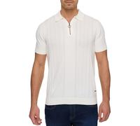 Polo Indicode pour hommes INSago polo zippé col hommes manches courtes