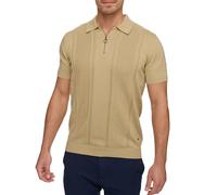 Polo Indicode pour hommes INSago polo zippé col hommes manches courtes