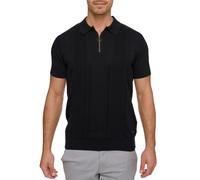 Polo Indicode pour hommes INSago polo zippé col hommes manches courtes