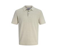 Jack & Jones Bluriley Short Sleeve Polo Beige M Homme