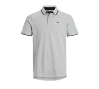 JACK & JONES Jjepaulos Polo SS Noos, Homme, Gris (Light Grey Melange Detail: Slim Fit - Melange), X-Large