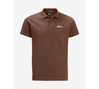 Polo Jack Wolfskin Essential manches courtes marron brun - L