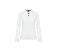 Polo jersey manches longues Femme Kariban Blanc XS