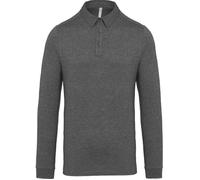 Polo jersey manches longues - Homme - K264 - gris heather XXXL