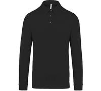 Polo jersey manches longues - Homme - K264 - noir L