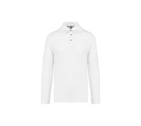 Polo jersey manches longues Kariban Blanc XL