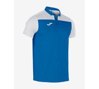 Polo Joma Combi manches courtes bleu blanc - L