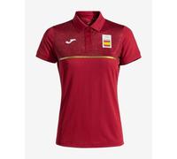 Polo Joma Jeux Olympiques Paris 2024 manches courtes rouge brillant femme - S