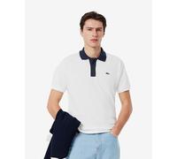 Polo Lacoste Classic Fit Col Contrasté L.12.12 manches courtes blanc bleu marine - XXL