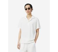 Polo Lacoste Classic Fit Textured manches courtes blanc pur - S