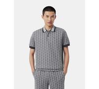 Polo Lacoste col bord-côtes manches courtes gris noir - 4XL
