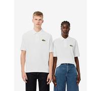 Polo Lacoste L.12.12 Logo à manches courtes blanc pur - L