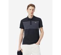 Polo Lacoste Regular Fit en piqué color-block à manches courtes bleu marine - XL
