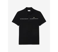 Polo Lacoste Regular Fit Logo Trim L.12.12 manches courtes noir pur - L