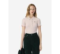 Polo Lacoste Slim Fit manches courtes rose femme - 36