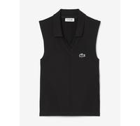 Polo Lacoste Stretch Knit Tennis sans manches noir femme - 36