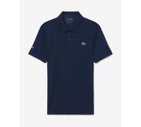 Polo Lacoste Tennis x Novak Djokovic à manches courtes bleu marine - S