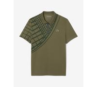Polo Lacoste Ultra Dry Imprimé Slim manches courtes vert - XL