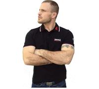 Lonsdale Homme Lion Polo, Noir (Black / Dark Red White), M EU