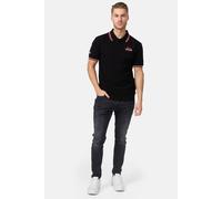 Lonsdale Polo Lynton 100% coton coupe slim Homme Noir Taille L