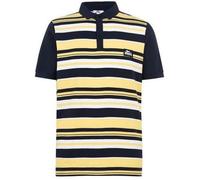 Polo - Lonsdale - Rayé Marine Blanc Jaune - Manches Courtes - Col Polo - Regular L