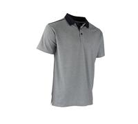 Polo maille pique MC BIOTOPE gris chiné - LMA LEBEURRE - 9319 M