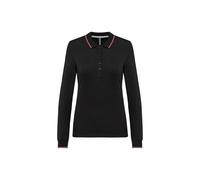 Polo maille piquée manches longues Femme Kariban Noir M