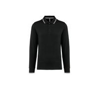 Polo maille piquée manches longues Kariban Noir M