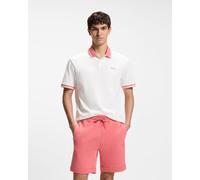 BOSS Polo en jersey de coton avec détails rayés - Style Pe_Blocks, 50561815 Blanc XL
