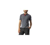 Castelli Race Day Short Sleeve Polo Gris S Homme Grey Melange