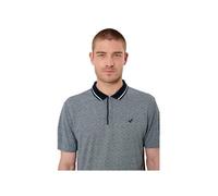 Polo manches courtes et col rayé CABAL Bleu marine M