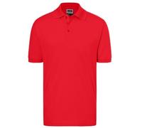 Polo manches courtes - Homme - JN070C - Rouge - Coupe ajustée - Col polo XL