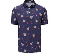 Polo Manches Courtes Homme, Polos Homme Décontractée,Tee Shirt boutonnée à Manches Courtes avec col Classique et Motif Estival imprimé pour Une élégance Quotidienne Tshirt T-Shirt Chemise Tops