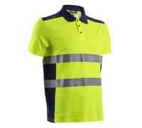 COVERGUARD Polo de travail manches courtes haute visibilité OKI - Jaune FLuo M - 44/46 - Vêtements de travail