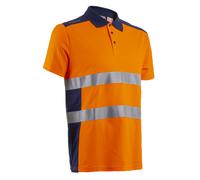Polo manches courtes OKI bleu marine/orange - COVERGUARD - 5OKI170 L