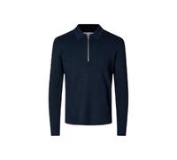 Polo manches longues 1/2 zip Samsoe Samsoe Guna 10490 Bleu M
