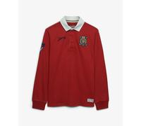 Polo manches longues à double emblème longues Superdry Rouge S