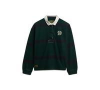 Polo manches longues à rayures femme Superdry Heritage Vert M