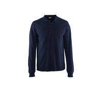 Polo manches longues Blaklader Bleu 2XL