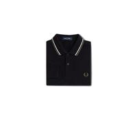Polo manches longues double liserÃ© Fred Perry Noir L