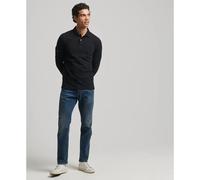 Superdry Studios Jersey Long Sleeve Polo Noir 2XL Homme